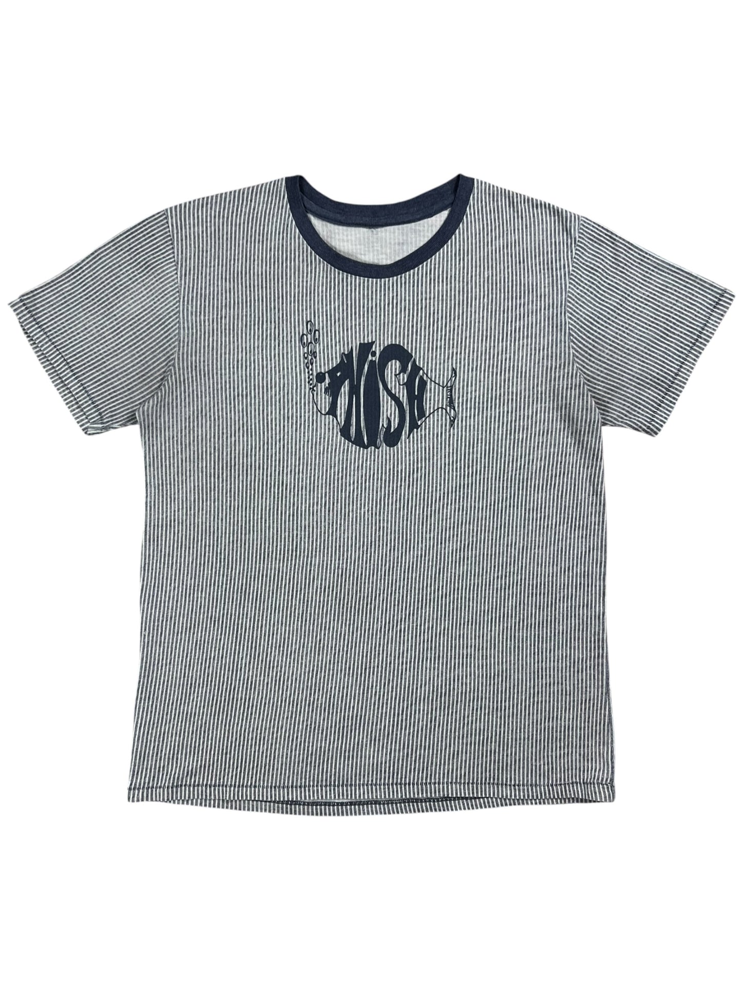 Vintage 90s Phish faded striped stripey band tee (M)