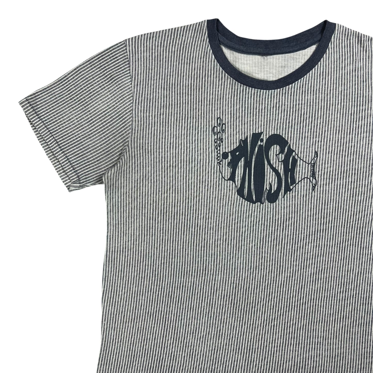 Vintage 90s Phish faded striped stripey band tee (M)
