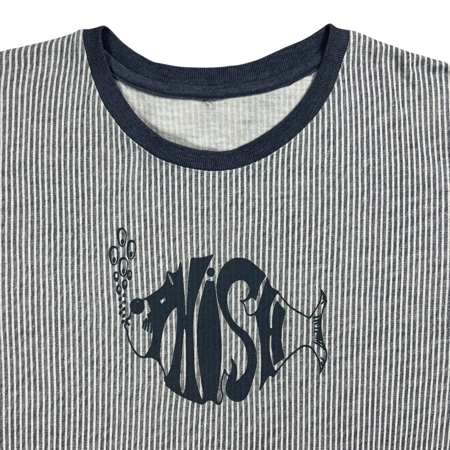 Vintage 90s Phish faded striped stripey band tee (M)