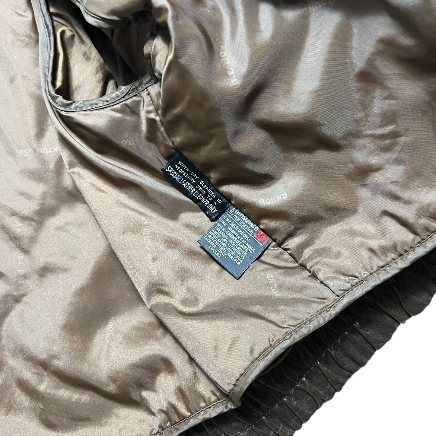 Vintage 90s Wilsons Adventure Bound faded leather jacket (L)