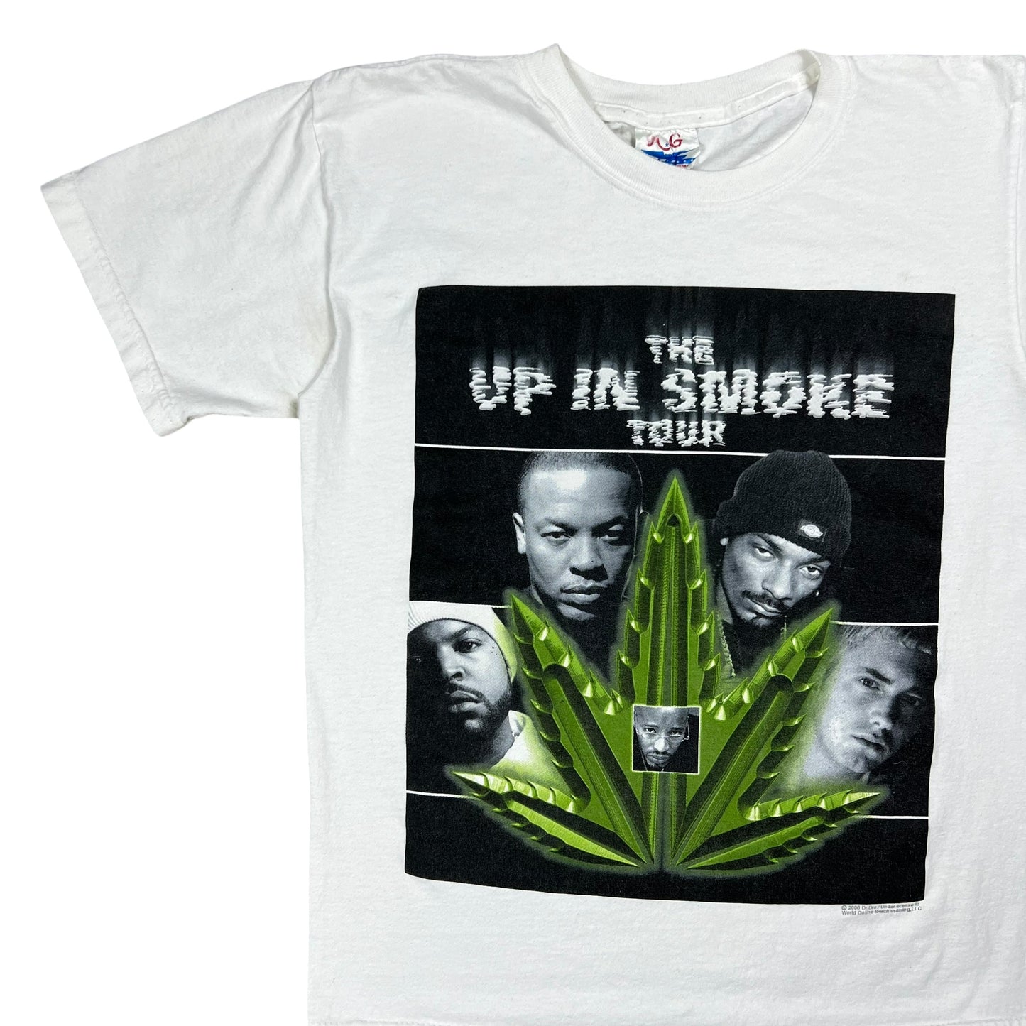 Vintage 2000 Snoop Dogg Eminem Dr. Dre Ice Cube Up in Smoke Tour Rap tee (M)