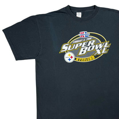 Vintage 2006 Pittsburgh Steelers Super Bowl XL Champions faded tee (XL)