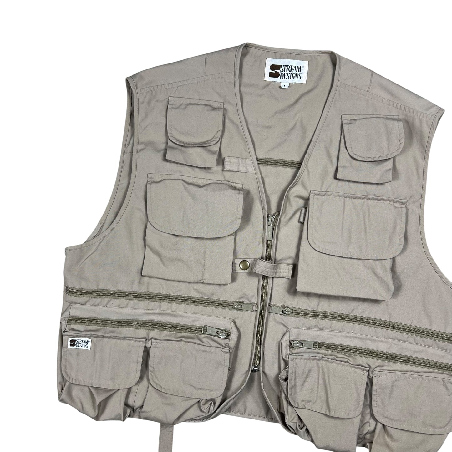 Vintage 90s Sierra Designs multi pocket fishing vest (L)