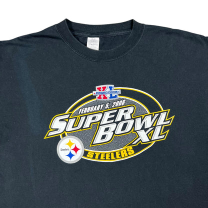 Vintage 2006 Pittsburgh Steelers Super Bowl XL Champions faded tee (XL)