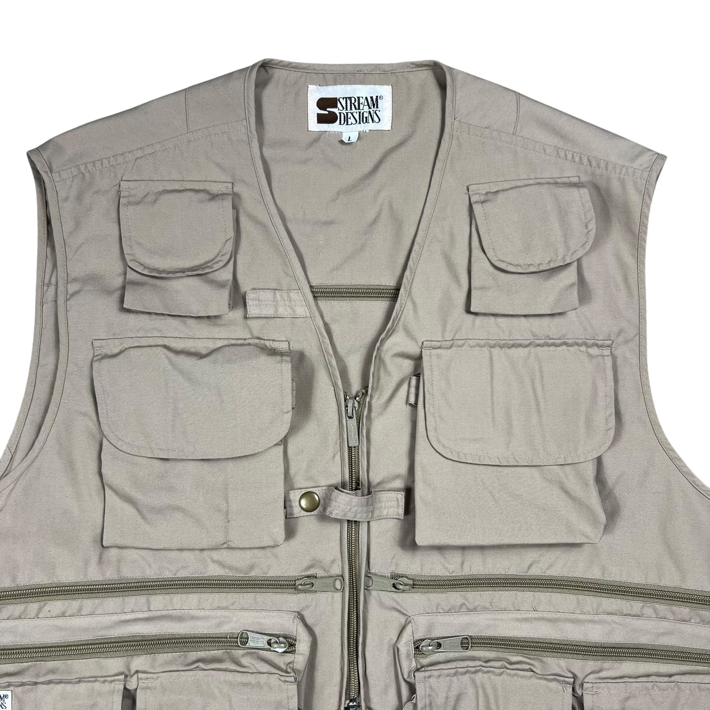 Vintage 90s Sierra Designs multi pocket fishing vest (L)