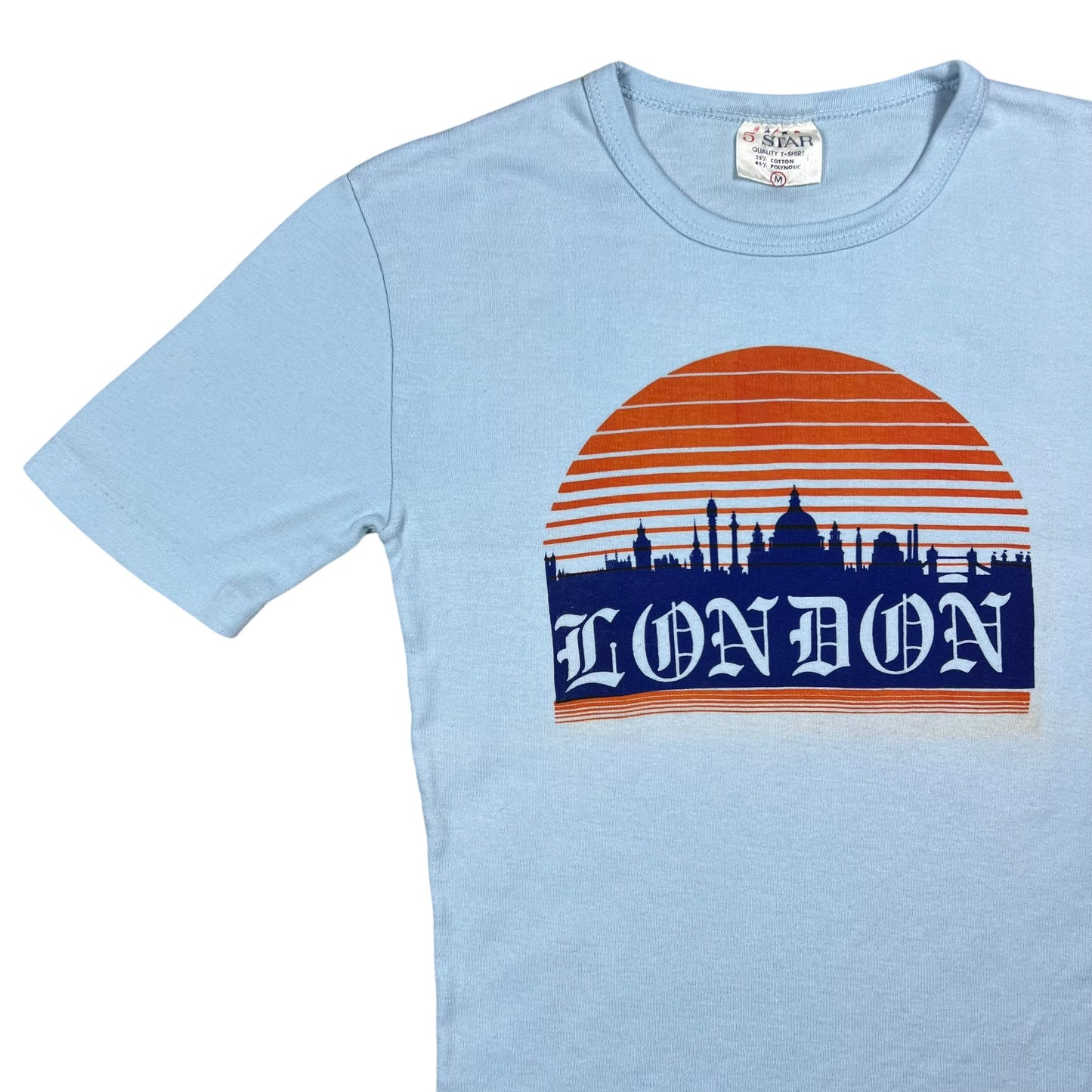 Vintage 1970s LONDON skyline tee (S)