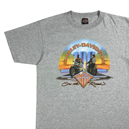 Vintage 2003 Harley Davidson Motorcycles 100 years biker tee (L)