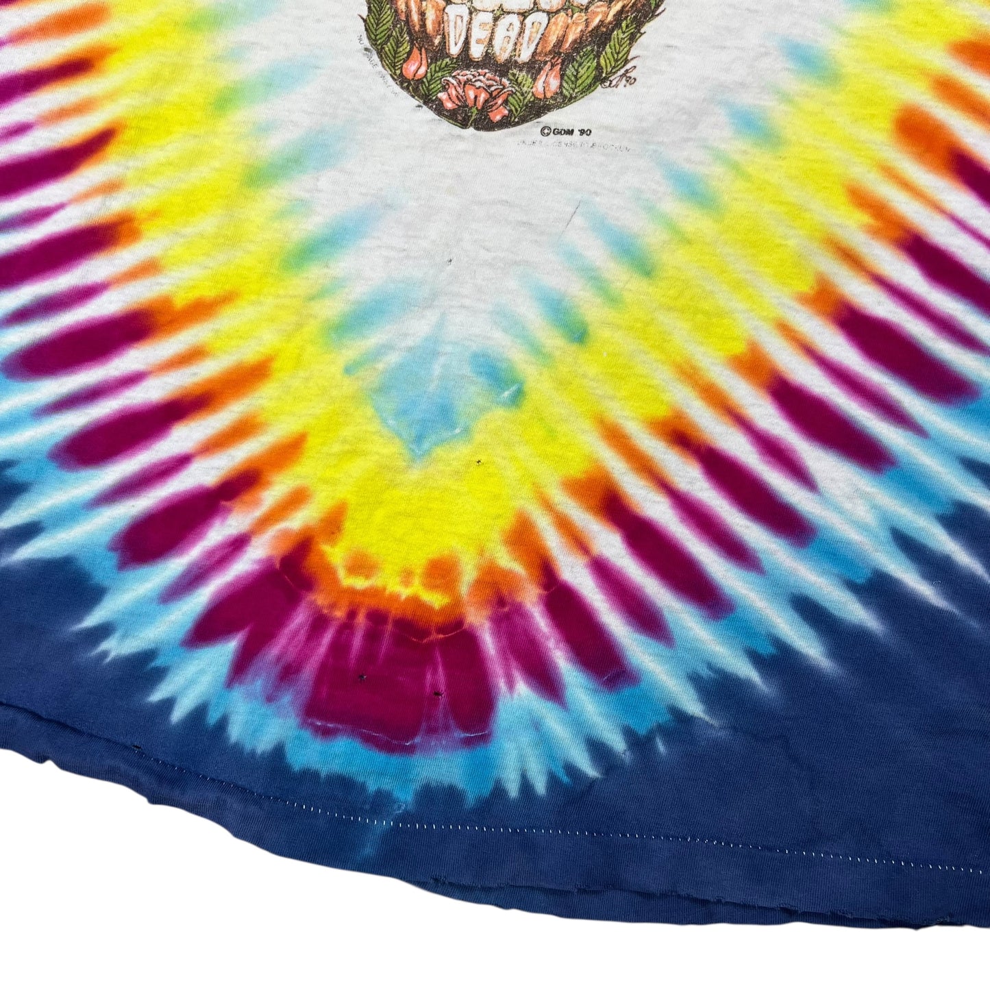 Vintage 1991 Grateful Dead Orlando Spring Tour thrashed faded tie dye band tee (M)