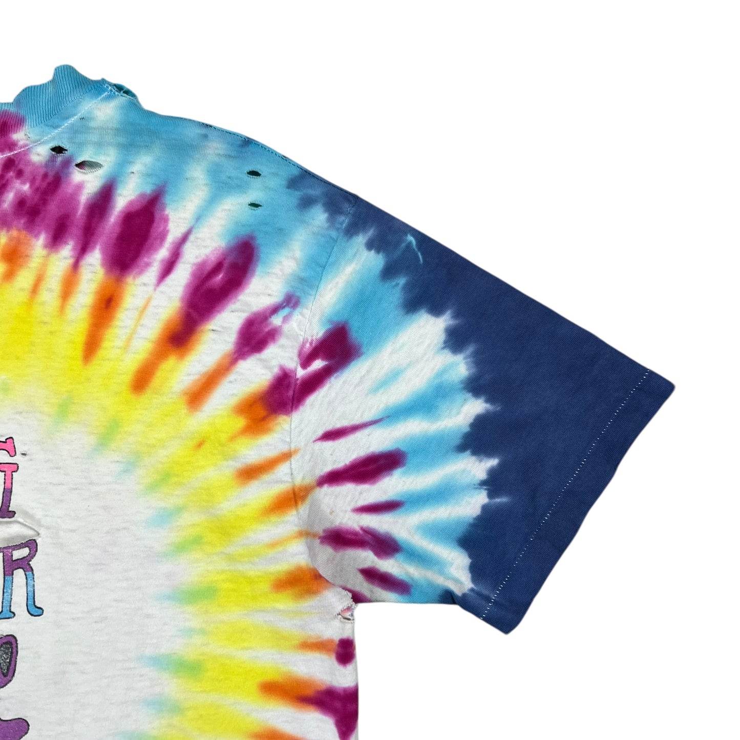 Vintage 1991 Grateful Dead Orlando Spring Tour thrashed faded tie dye band tee (M)