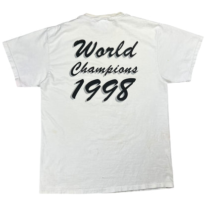 Vintage 1998 Grateful Dead New York Yankees World Champs Steal Your Face faded band tee (L)