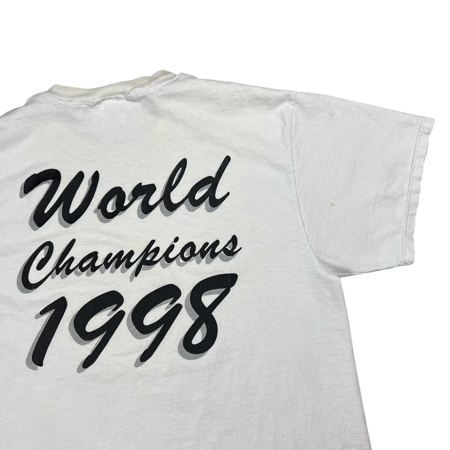 Vintage 1998 Grateful Dead New York Yankees World Champs Steal Your Face faded band tee (L)