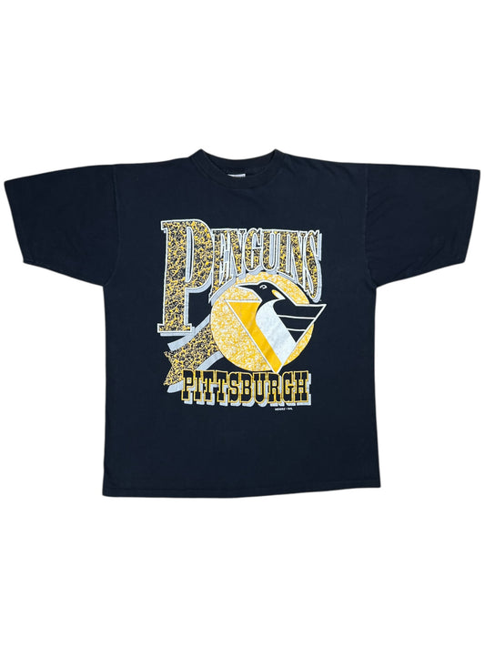 Vintage 90s Pittsburgh Penguins old logo NHL tee (XL)