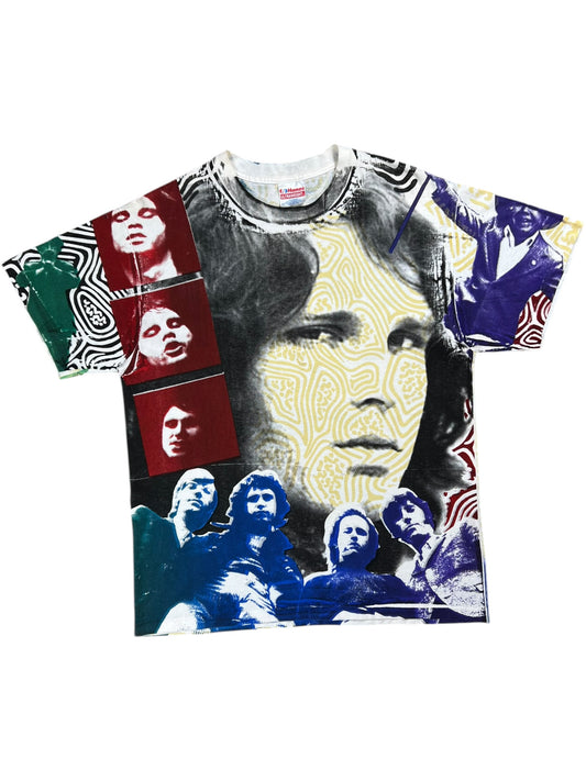 Vintage 90s Hanes The Doors Jim Morrison all over print band tee (L)