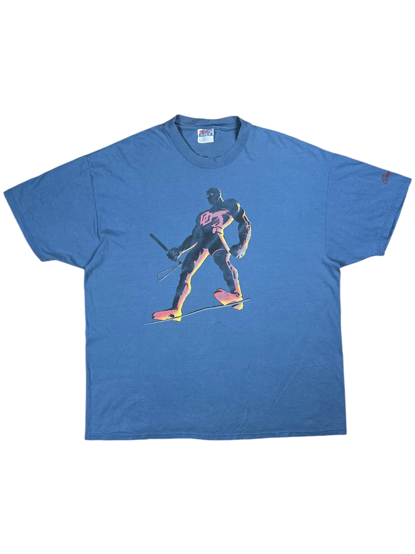 Vintage Y2K Marvel Daredevil Frank Miller faded super hero graffiti tee (XXL)