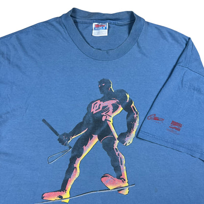 Vintage Y2K Marvel Daredevil Frank Miller faded super hero graffiti tee (XXL)