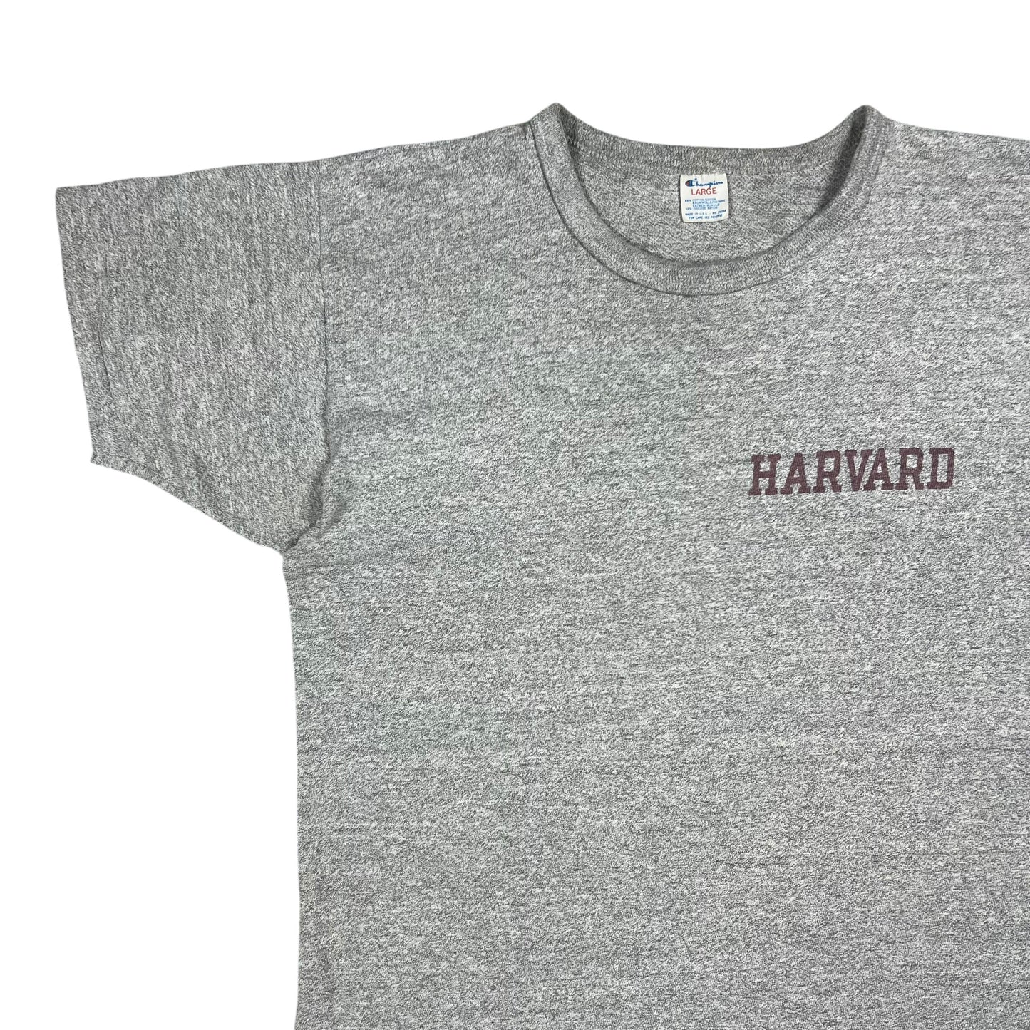 Vintage 80s Champion Harvard University cotton rayon blend Ivy League tee (M)