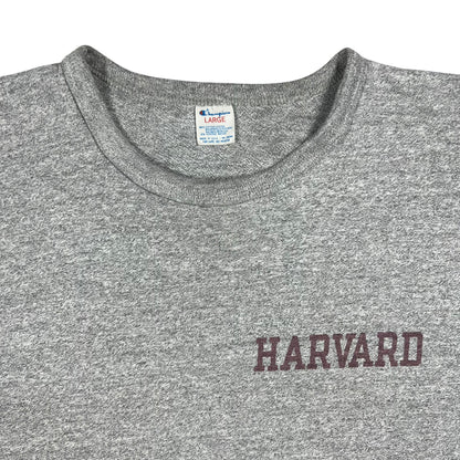Vintage 80s Champion Harvard University cotton rayon blend Ivy League tee (M)