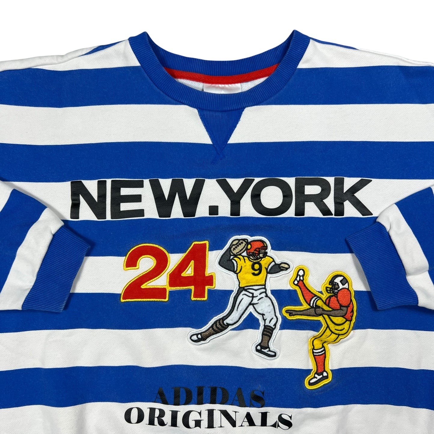 Y2K Adidas Originals New York striped archive stripey crewneck (S/M)