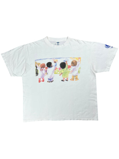 Vintage 90s UNICEF faded art tee (XL)