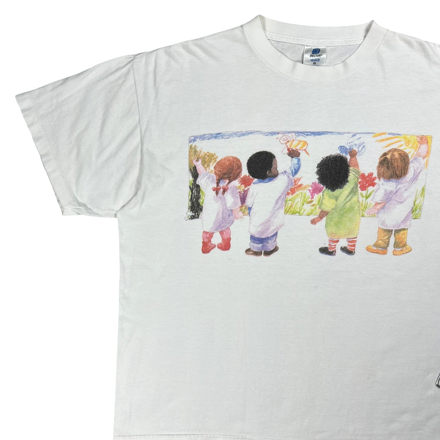 Vintage 90s UNICEF faded art tee (XL)