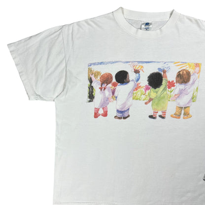 Vintage 90s UNICEF faded art tee (XL)