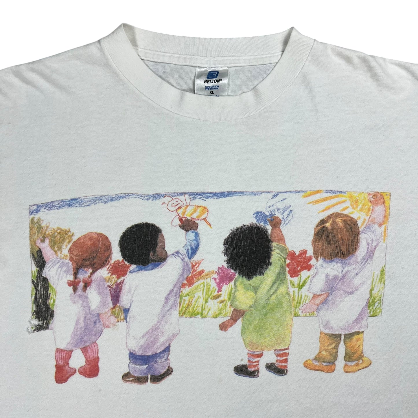 Vintage 90s UNICEF faded art tee (XL)