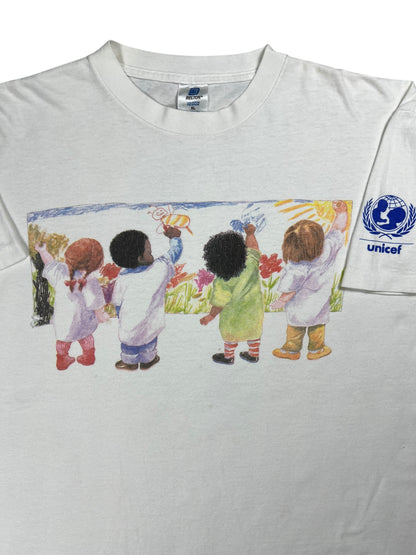 Vintage 90s UNICEF faded art tee (XL)