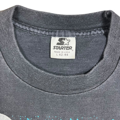 Vintage 1990 Starter San Antonio Spurs David Robinson faded NBA tee (L)