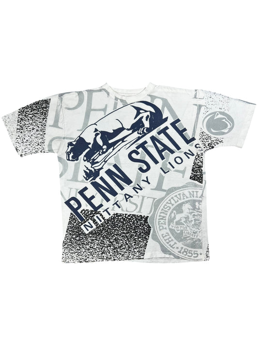 Vintage 90s Penn State University Nittany Lions all over print tee (L/XL)
