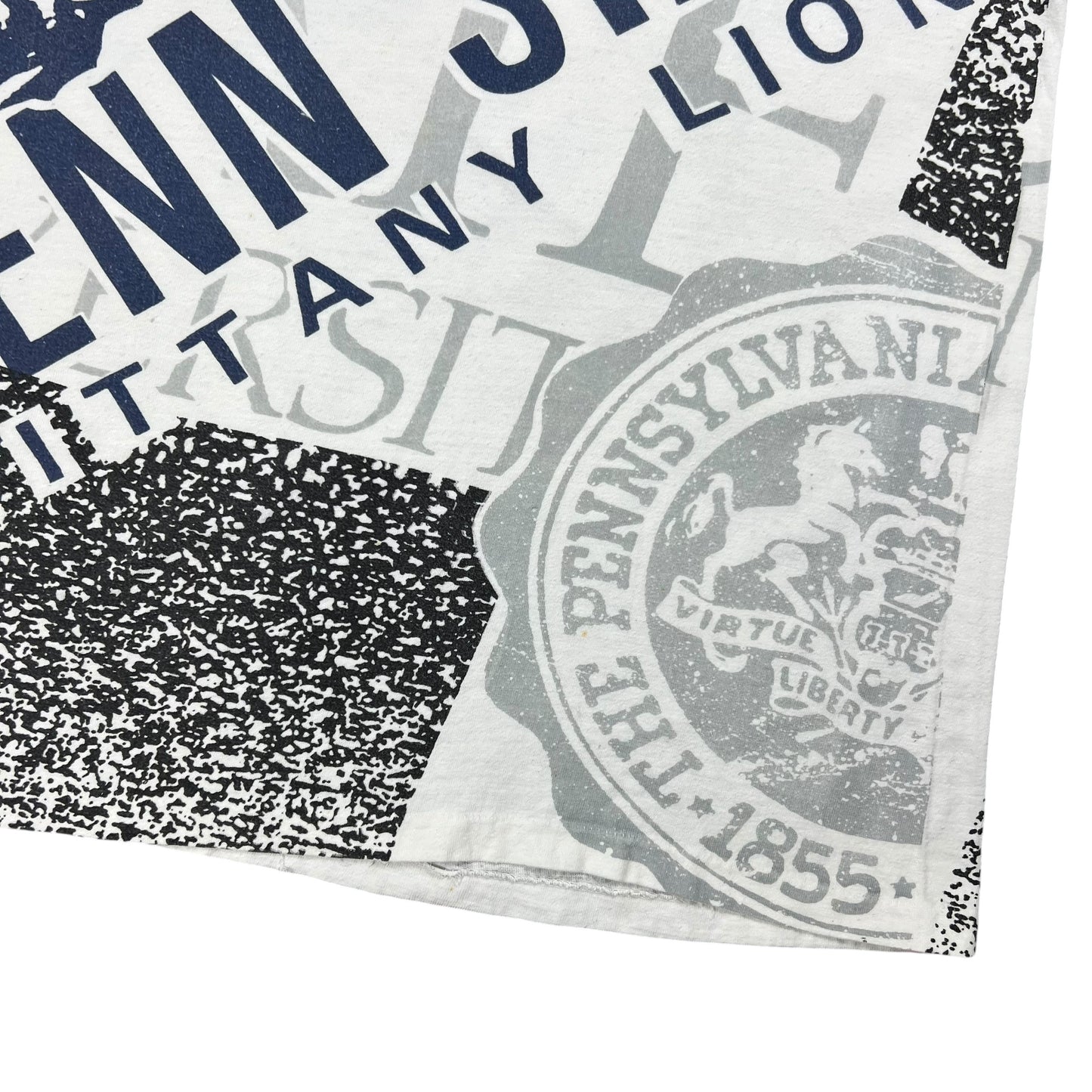 Vintage 90s Penn State University Nittany Lions all over print tee (L/XL)
