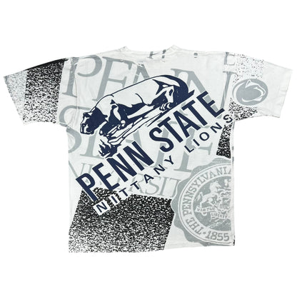 Vintage 90s Penn State University Nittany Lions all over print tee (L/XL)