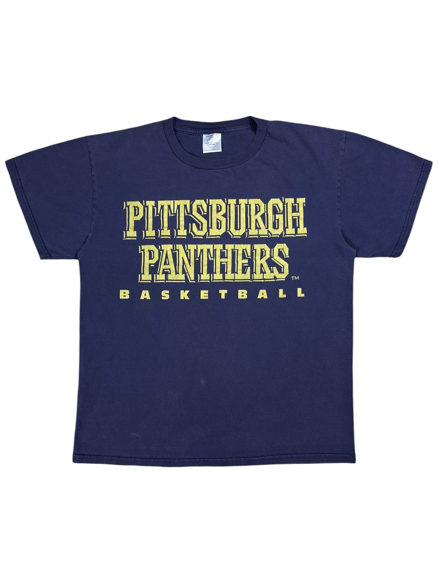 Vintage 90s Pitt Basketball University of Pittsburgh faded tee (M)