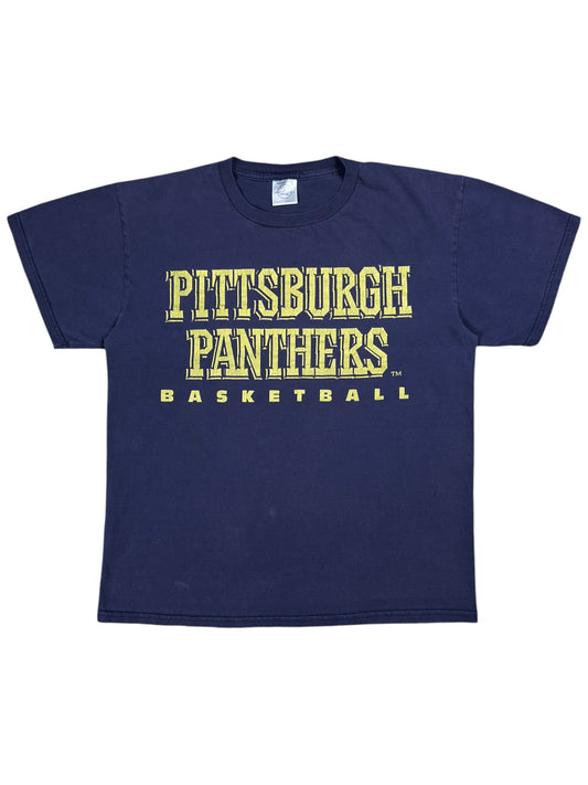 Vintage 90s Pitt Basketball University of Pittsburgh faded tee (M)