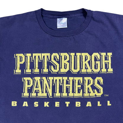 Vintage 90s Pitt Basketball University of Pittsburgh faded tee (M)