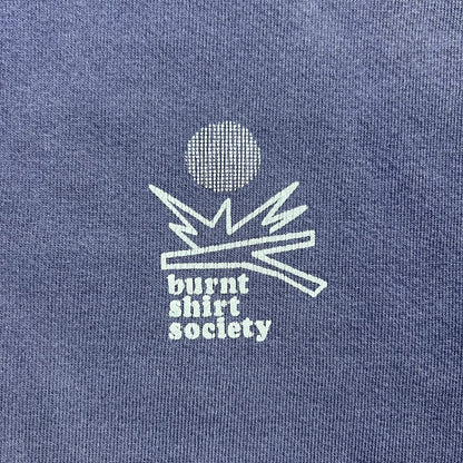 Vintage 90s Russell Athletic L.L. Bean burnt shirt society faded Henley hoodie (XL)