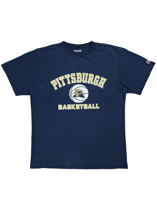 Vintage 90s Champion Pitt Basketball University of Pittsburgh faded tee (M)