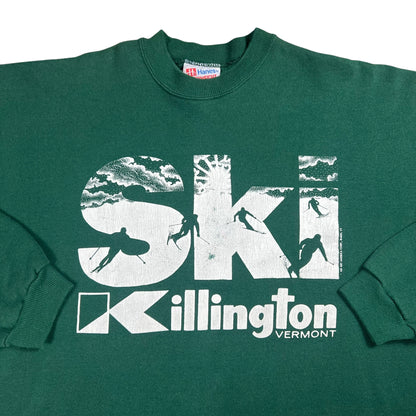 Vintage 90s Hanes Ski Killington Vermont green crewneck (XL)