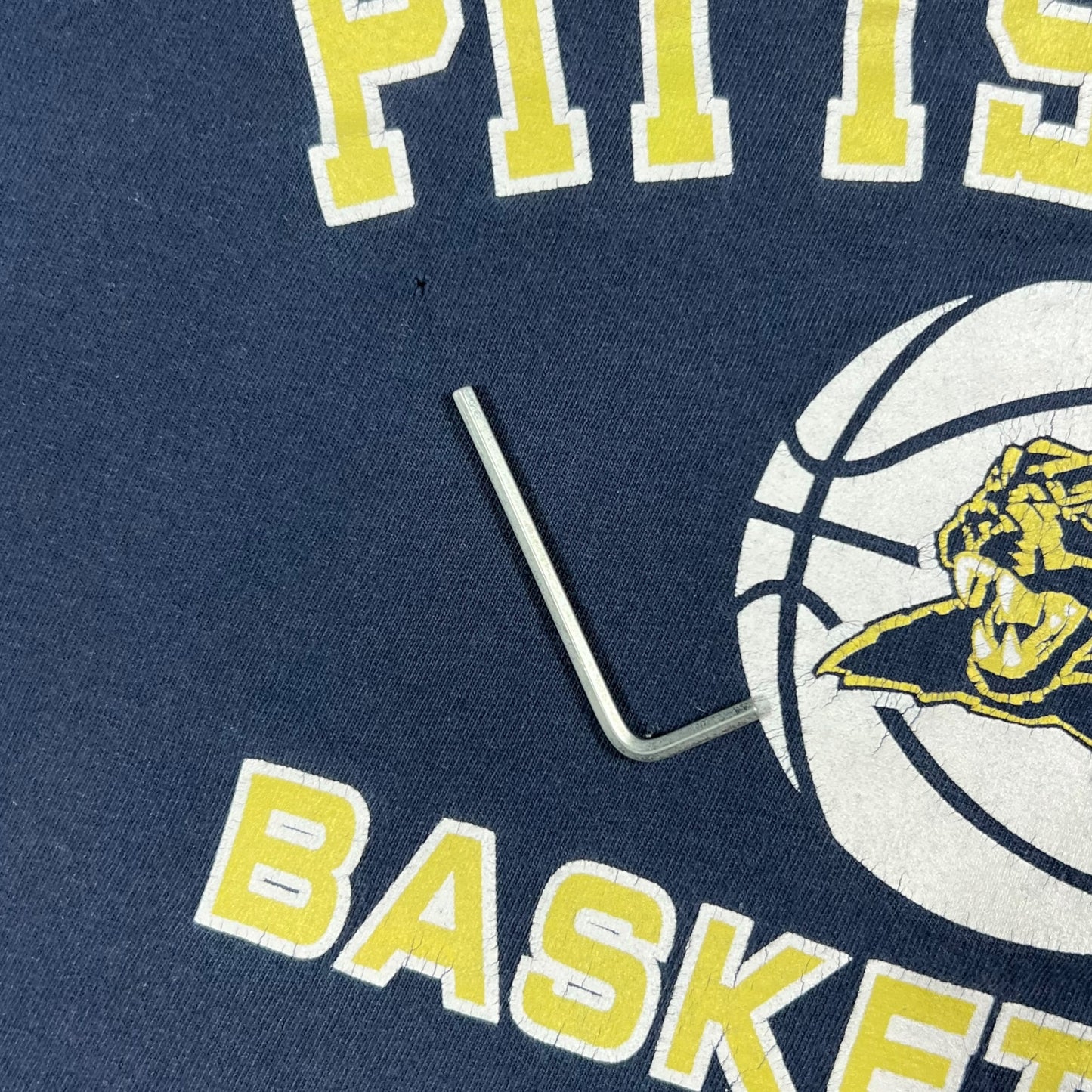 Vintage 90s Champion Pitt Basketball University of Pittsburgh faded tee (M)