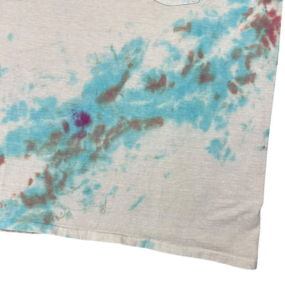 Vintage 80s Velva Sheen Tie Dye pocket tee (L)