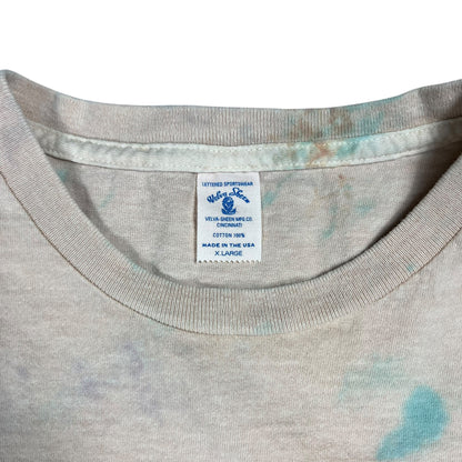 Vintage 80s Velva Sheen Tie Dye pocket tee (L)