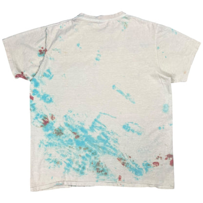 Vintage 80s Velva Sheen Tie Dye pocket tee (L)