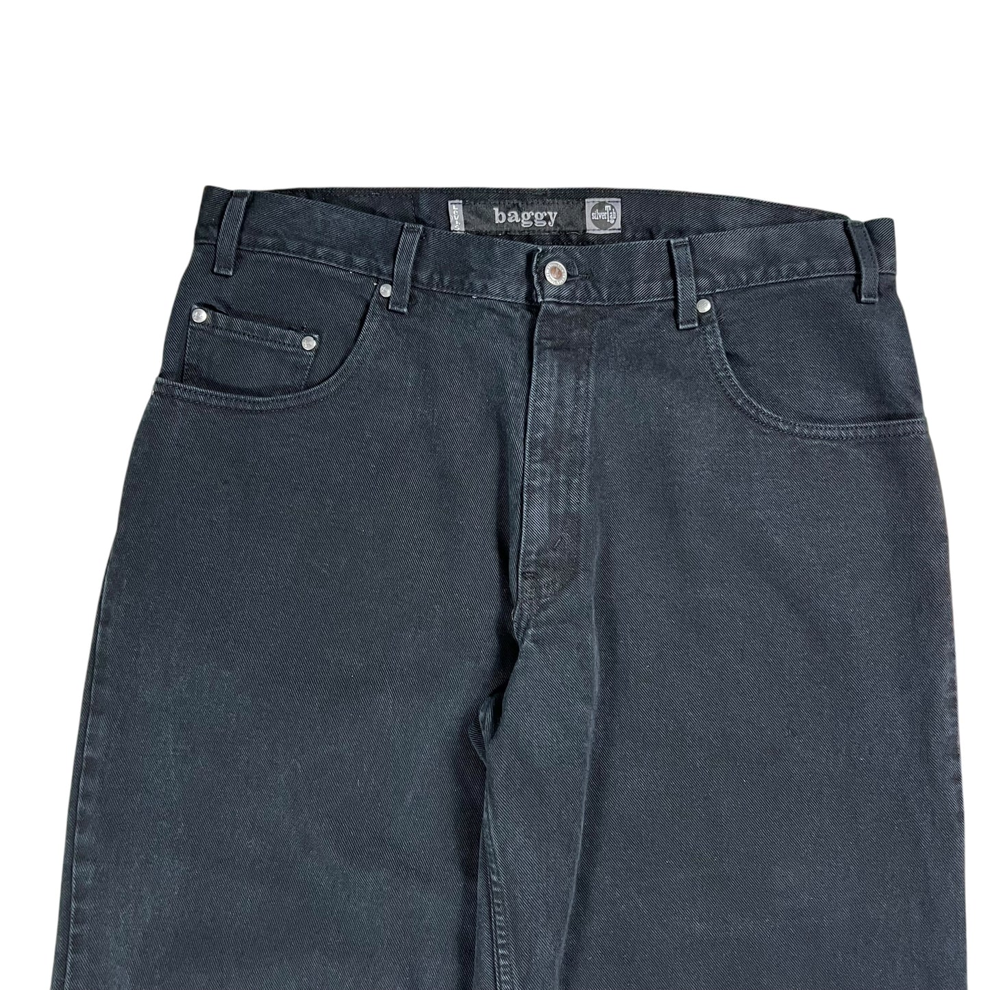 Vintage 90s Levi’s Silver Tab Baggy black denim jeans (36x34)
