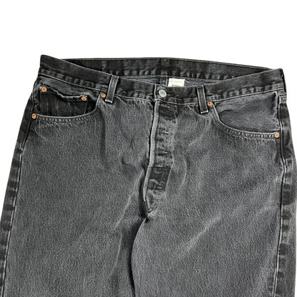 Vintage 90s Levi’s 501 black button fly denim jeans (36x33)