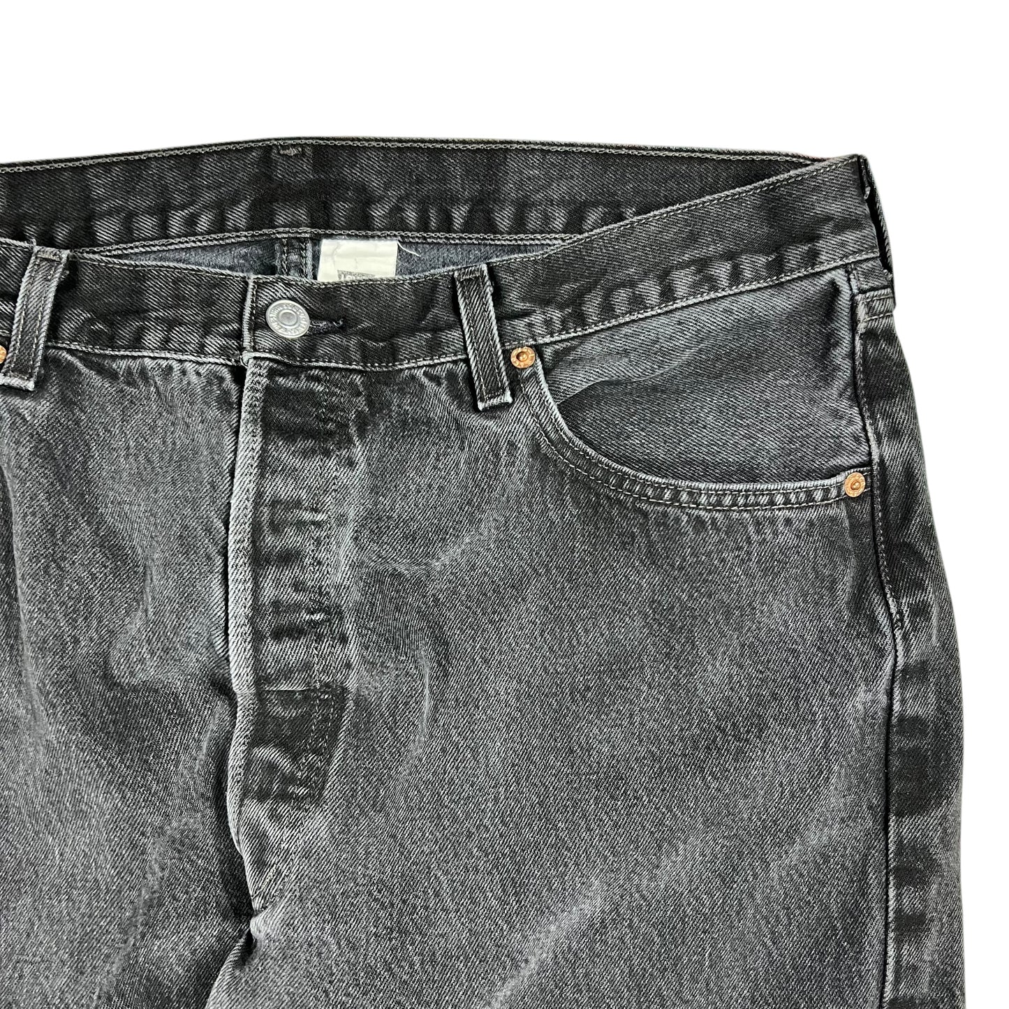 Vintage 90s Levi’s 501 black button fly denim jeans (36x33)