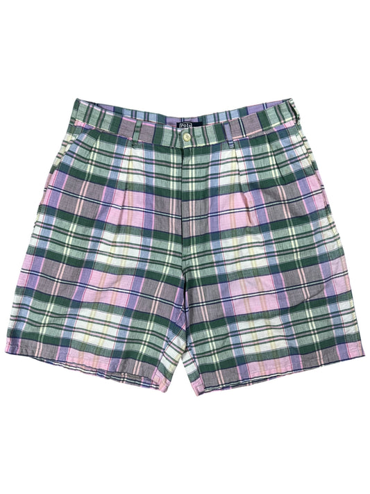 Vintage 90s Polo Ralph Lauren multicolor plaid shorts (33)