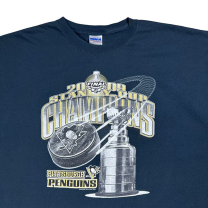 2009 Pittsburgh Penguins Stanley Cup Champions NHL tee (XXL)