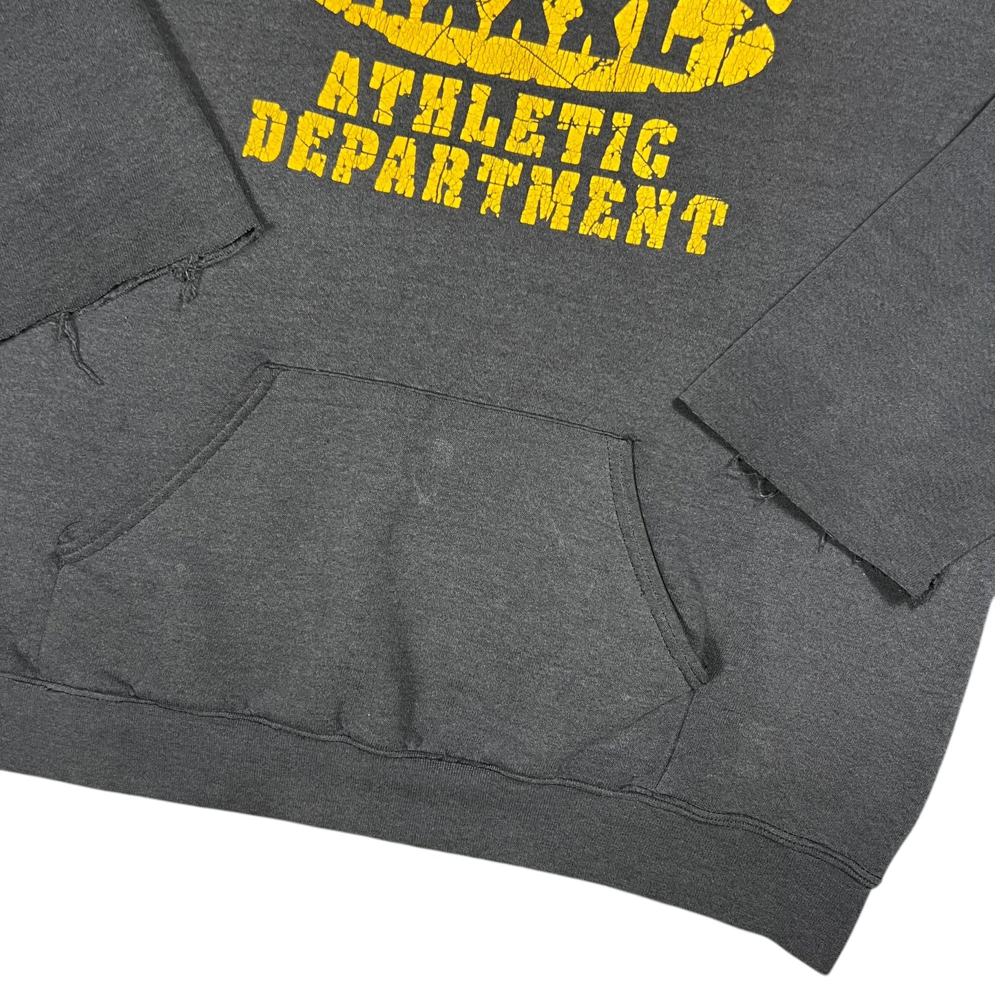 Vintage 90s United Fitness Athletic Department distressed & faded chopped hoodie (L)