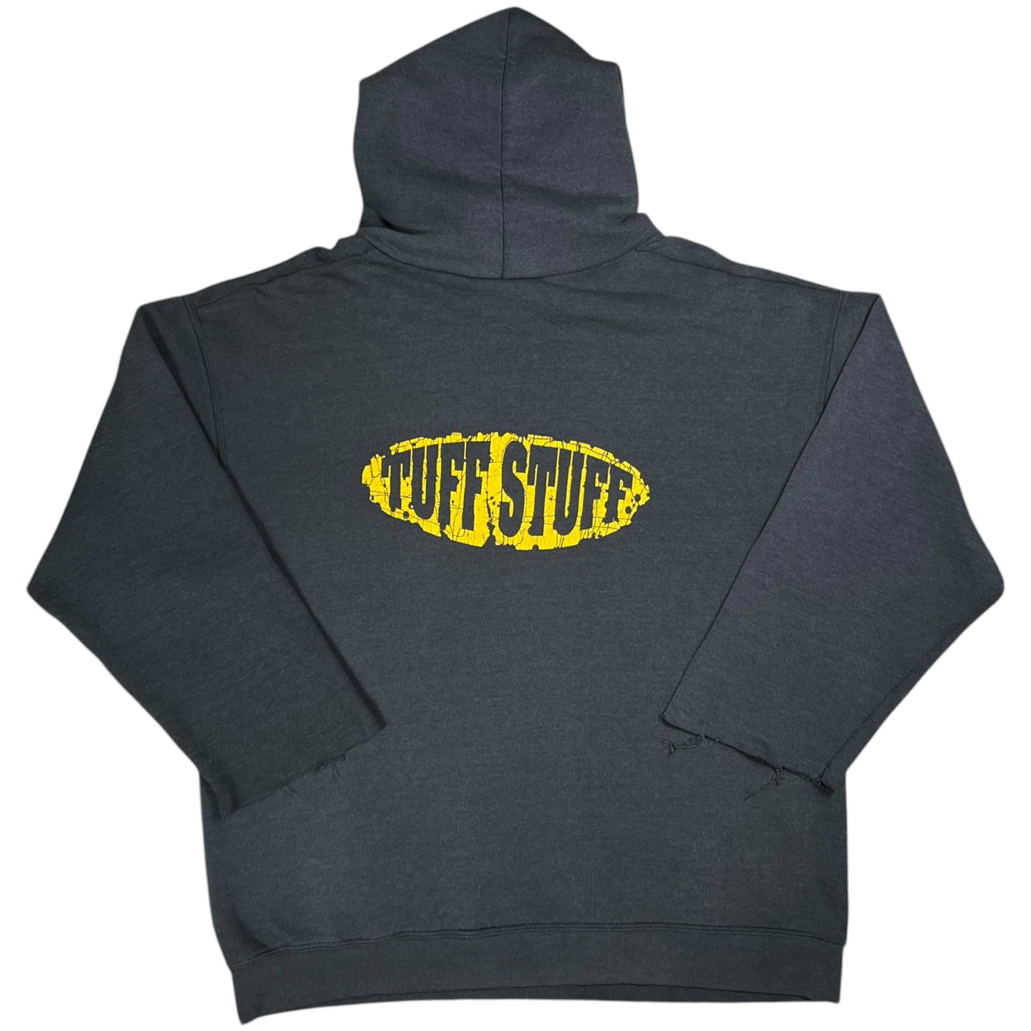 Vintage 90s United Fitness Athletic Department distressed & faded chopped hoodie (L)