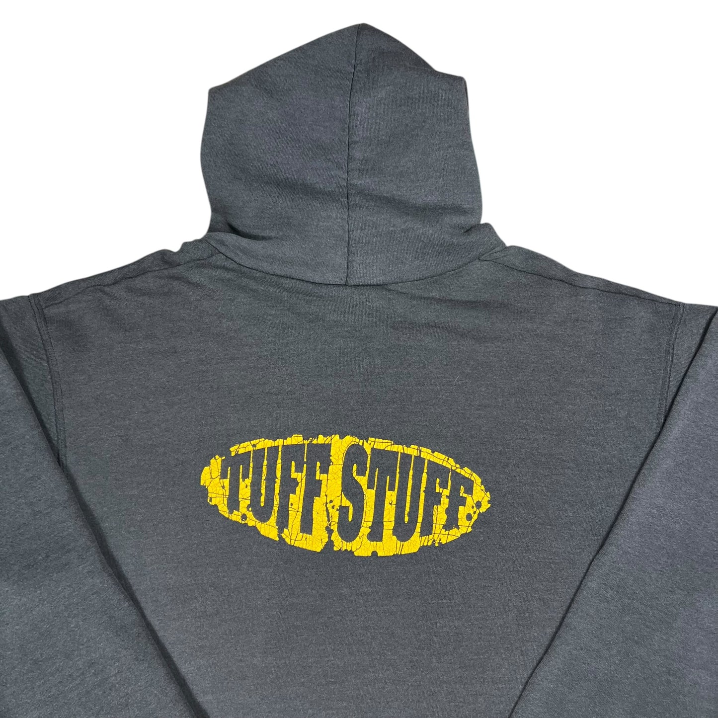 Vintage 90s United Fitness Athletic Department distressed & faded chopped hoodie (L)