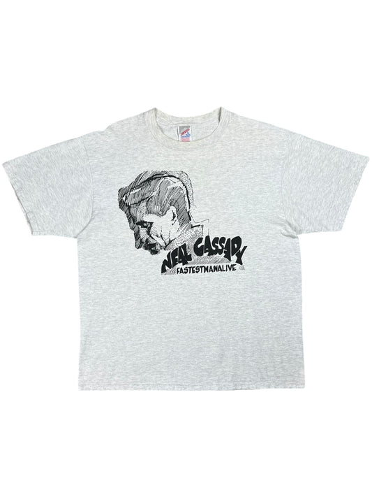 Vintage 90s Neal Cassady Fastest Man Alive Merry Pranksters psychedelic tee (XL)
